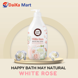Sữa Tắm Happy Bath May Natural White Rose 900g- Hàn Quốc